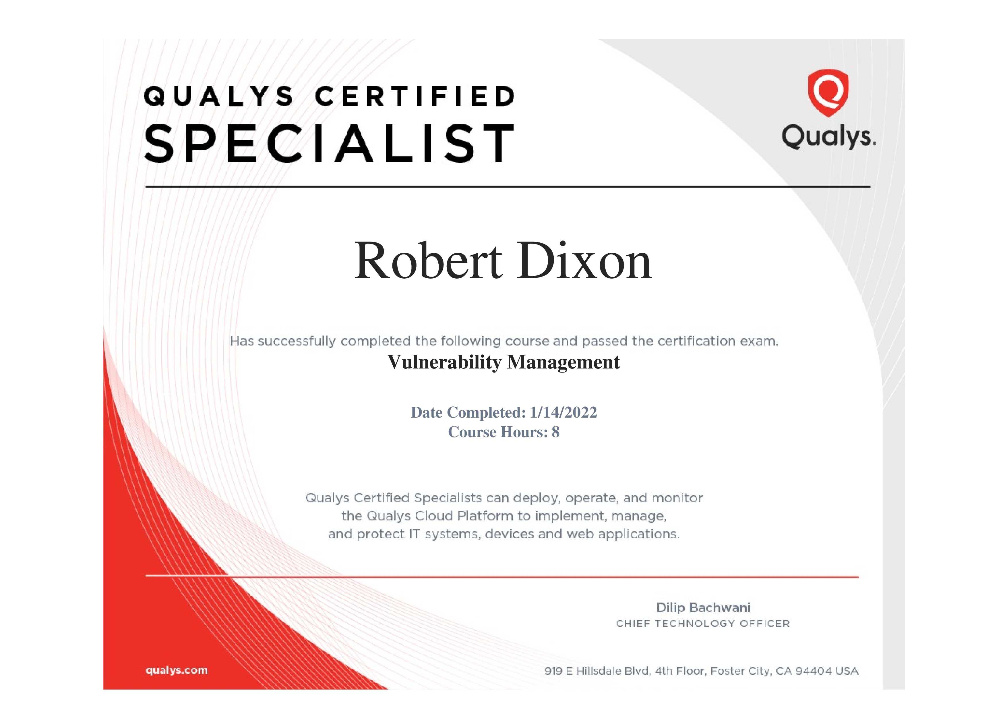 Qualys Vulnerability Management